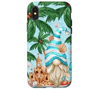 Custodia per iPhone X/XS Life Is Better At The Beach For Summer Lover Funny Gnome