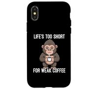 Custodia per iPhone X/XS Life's Too Short For Weak Coffee