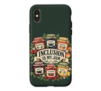 Custodia per iPhone X/XS L'inclusione è la mia i diversità per insegnanti di marmellata