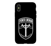 Custodia per iPhone X/XS Lineman di potere tenere le luci accese