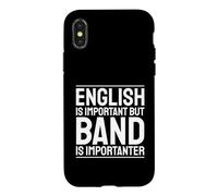 Custodia per iPhone X/XS L'inglese è importante La band è importante La musica umorismo