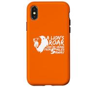 Custodia per iPhone X/XS Lion Roar Animali Selvaggi Safari Natura Appassionato