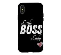 Custodia per iPhone X/XS Little Boss Lady Bambino Bambini Ragazza Carino