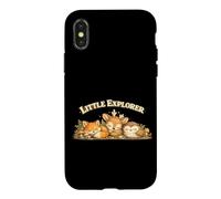 Custodia per iPhone X/XS Little Explorer Volpe Cervo Gufo Fungo Amici della Foresta