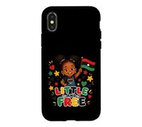 Custodia per iPhone X/XS Little Free Juneteenth Black Girl Flag