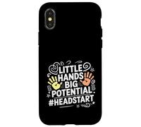 Custodia per iPhone X/XS Little Hands Big Potential Leader Kids Pride -