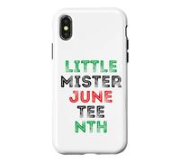 Custodia per iPhone X/XS Little Mister Juneteenth Kids - Bambino, colore: Nero