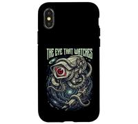 Custodia per iPhone X/XS L'occhio che guarda l'orrore cosmico