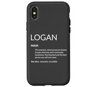 Custodia per iPhone X/XS Logan Is The Best Funny Name Definition Logan