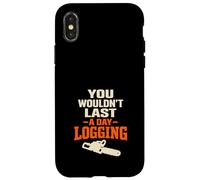 Custodia per iPhone X/XS Logger Humor Logging Identity Logger sono un regalo diverso