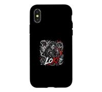 Custodia per iPhone X/XS LOKI Maschere Norse Trickster Dio Caos Serpente