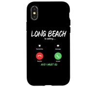 Custodia per iPhone X/XS Long Beach sta chiamando e devo andare in California in viaggio
