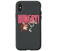 Custodia per iPhone X/XS Looney Tunes Bugs and Taz Hungry