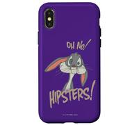 Custodia per iPhone X/XS Looney Tunes Bugs Bunny Oh No Hipsters