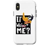 Custodia per iPhone X/XS Looney Tunes Daffy Duck It Was Me