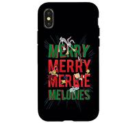 Custodia per iPhone X/XS Looney Tunes Merry Merry Melodies Christmas