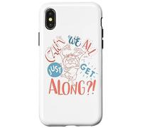 Custodia per iPhone X/XS Looney Tunes Taz Can't We All Get Along