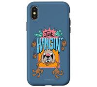 Custodia per iPhone X/XS Looney Tunes Taz Just Hanging