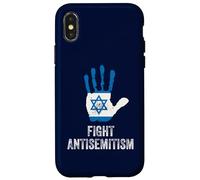 Custodia per iPhone X/XS Lotta contro l'antisemitismo Stop the Hate Jewish Pride Uomini Donne Bambini