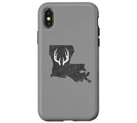 Custodia per iPhone X/XS Louisiana LA Deer Hunting Shed Antlers Design