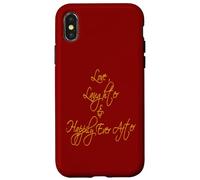 Custodia per iPhone X/XS Love Laughter And Happily Ever After - Citazione romantica