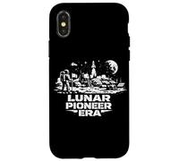 Custodia per iPhone X/XS Lunar Pioneer Primo insediamento lunare Frontiera dello spazio umano