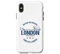 Custodia per iPhone X/XS Luoghi d'interesse di Londra Viaggio nel Regno Unito