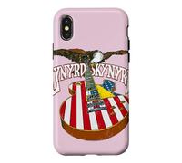 Custodia per iPhone X/XS Lynyrd Skynyrd Chitarra Eagle Retro anni '70 Classic Rock Flag US