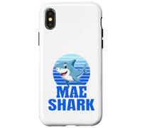 Custodia per iPhone X/XS Mae Shark Family Reunion Squad Nome Cognome