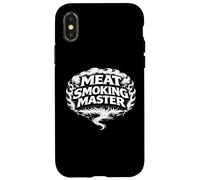 Custodia per iPhone X/XS Maestro del fumo di carne Barbecue Pitmaster Mindset Dichiarazione