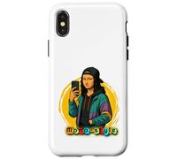 Custodia per iPhone X/XS maglia mona lisa style design