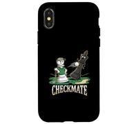 Custodia per iPhone X/XS Maglietta da giocatore di golf Pro Chess Pawn Checkmate Strategy