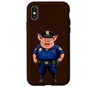 Custodia per iPhone X/XS maiali polizia