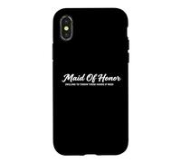 Custodia per iPhone X/XS Maid of Honor from Bride for Sister