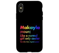 Custodia per iPhone X/XS Makayla Like A Normal Girl Only Cooler Queen Nome