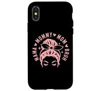 Custodia per iPhone X/XS Mama Mommy Mom Bruh Funny Trendy Mom Life Design