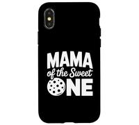 Custodia per iPhone X/XS Mama Of The Sweet One Biscotti E Latte 1 ° Compleanno Famiglia