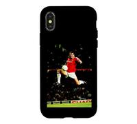 Custodia per iPhone X/XS Manchester United Eric Cantona Leap Coppa del Mondo di calcio