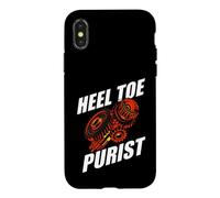 Custodia per iPhone X/XS Manual Transmission Heel Toe Purist Three Pedals Gearbox