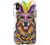 Custodia per iPhone X/XS Mardi Gras Belgian Tervuren Dog