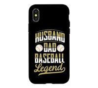 Custodia per iPhone X/XS Marito Papà Baseball Leggenda Padri Giorno