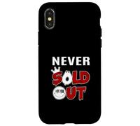 Custodia per iPhone X/XS Maroon Rosso Borgogna Never Sold Out Grafica Borgogna