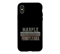 Custodia per iPhone X/XS Marple Pennsylvania retrò