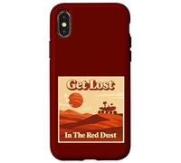 Custodia per iPhone X/XS Mars Rover Get Lost In The Red Dust Retro Space Exploration
