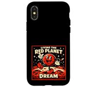 Custodia per iPhone X/XS Marte che vive il pianeta rosso sogna lo spazio divertente