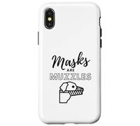 Custodia per iPhone X/XS Masks Are Muzzles Funny Dog Mask For Human Sheep Muzzle MASK