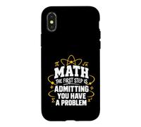 Custodia per iPhone X/XS Math The First Step is Admitting You Have A Problem