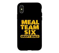 Custodia per iPhone X/XS Meal Team - Sigilli per salsa