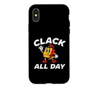 Custodia per iPhone X/XS Mechanical Keyboard Switch Clack All Day Retro
