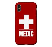 Custodia per iPhone X/XS Medic Cross First Aid First Responder Uniforme Tee